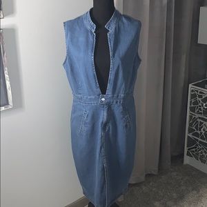 Denim Cutout Dress